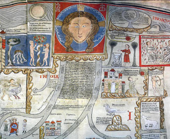Ebstorfer Weltkarte: Gott umfasst die Welt