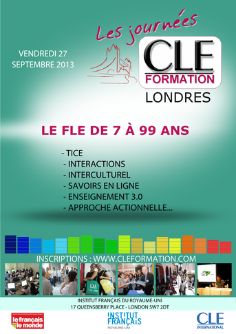 Affiche des Journées CLE Formation à Londres - 2013