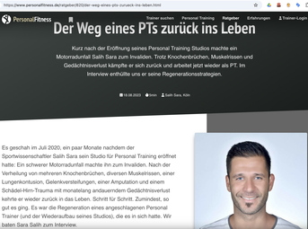 Salih Sara Rehabilitation Personal Fitness - Der Weg zurück eines PTs zurück ins Lebem