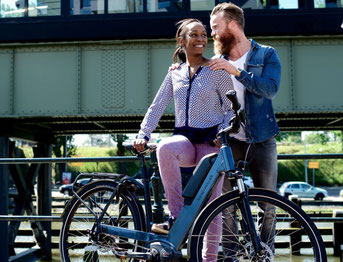 City e-Bikes in der e-motion e-Bike Welt in Moers