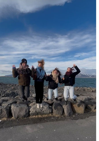 Mit anderen Freiwilligen Reykjavík unsicher machen (Foto: Privat)