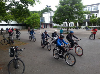 Fahrrad Ag Realschule Brambauer Radtouris Lunen Brambauer