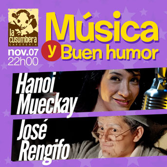 Hanoi Mueckay y José Rengifo en una Noche de Música y Buen Humor en La Cusumbera.