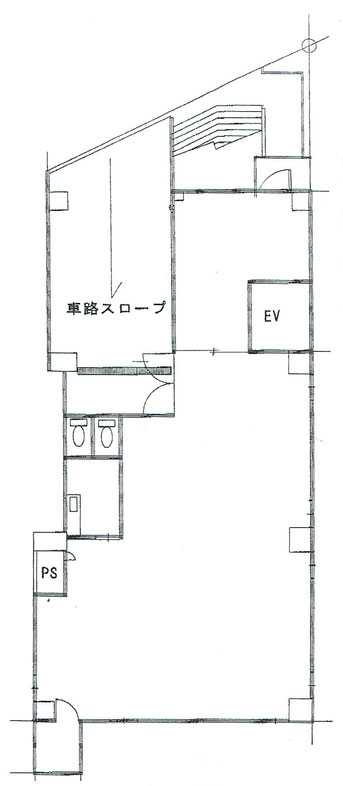 サンライン第14ビル　市ヶ谷駅　徒歩5分＊図面の机・ソファーなどの家具及び観葉植物の配置はイメージです。