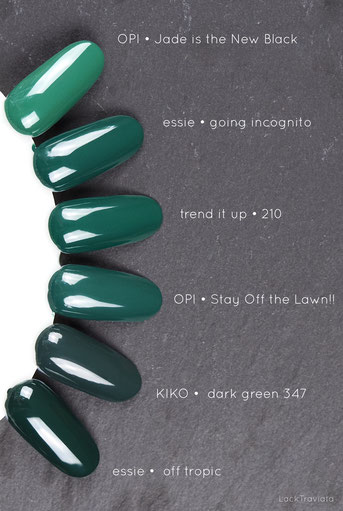 Vergleich / comparison swatch OPI • Stay Off the Lawn!! • Washington D.C. Collection fall 2016