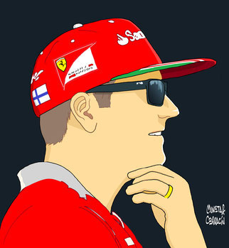 Kimi-Matias Räikkönen by Muneta & Cerracín