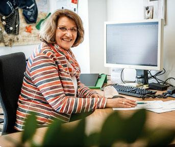 Erika Schulz ist seit zwölf Jahren für den SKFM Düsseldorf in der Kurberatung tätig. (Foto: Andreas Endermann )
