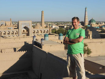 desde las Terrazas de Khiva -Uzbekistán