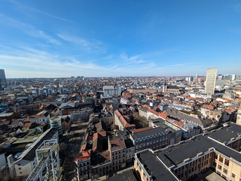 Der Blick vom Riesenrad auf Brüssel