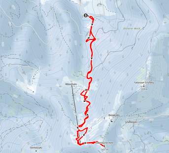 Loibergsbacher Höhe, Faisteinau, Faisteinauer Schafberg, Skitour, Pulver, Schnee, Salzburg, Döllerer Wald, Mittereckalm