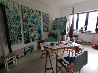 Schreibkurs Kreatives Schreiben in Eckernförde - mit Autorin Grit Bloß Blick ins Atelier Falkenstein - Ort des Schreibkurses