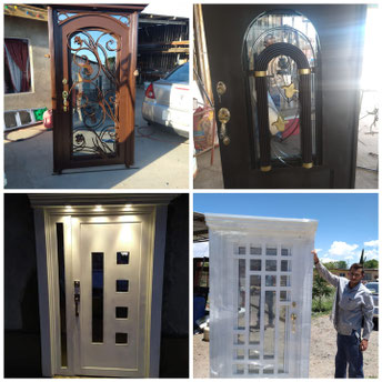 diseño de puertas de hierro simples