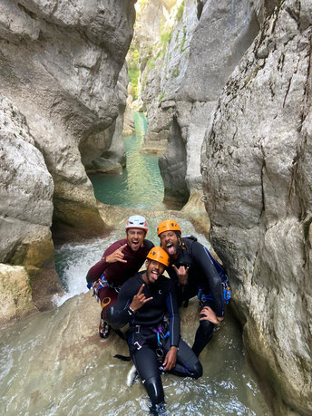 Canoning sportif alpes, canyoning journee alpes maritimes, canyoning cote azur, meilleur canyoning france