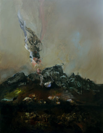 Pondaisons Acrylique sur toile dim 116cmx89cm