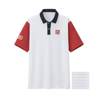 Kei Nishikori ATP Tour Final Polo Shirt 01 Off White