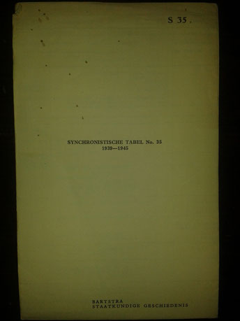 Synchronistische tabel no.35 periode 1939-1945
