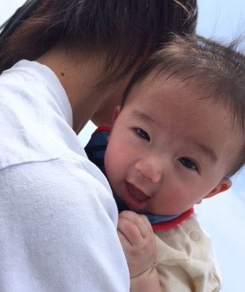 前に会った時より大きくなりまちた💛