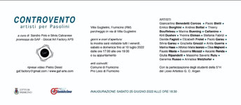 Controvento, artisti per Pasolini