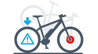 Die Hinterrad-Abheberegelung verhindert das einen Überschlag des e-Bikes bei starkem Bremsen.
