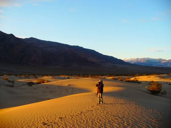 Photo credit: Steven. This was taken in Dec 2008, sunrise at Mesquite Flat Sand Dunes, Death Valley National Park