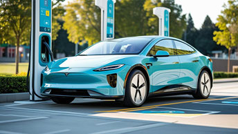 E-Auto an Ladestation