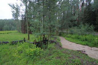 The little creek on Deb's Meadow is not only a "True Grit" location: five years before, this was the place where Robert Preston courted Debbie Reynold's in "How the West Was Won".