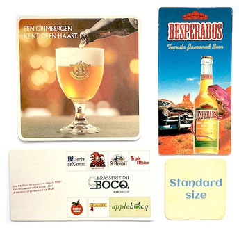 Oversized mats by Grimbergen, Bocq & Desperados