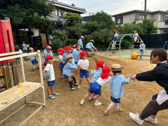 「よいしょ！よいしょ！」