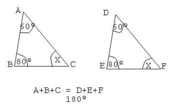 Resultado de imagen para ejemplos de criterio de semejanza de triangulo