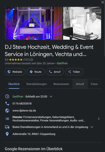 Suche Hochzeit DJ in Löningen, Meppen, Haselünne, Vechta, Cloppenburg und Lingen.