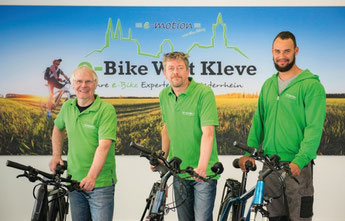 Ihr e-Bike Experten Team in der e-motion e-Bike Welt Kleve