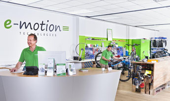 Die e-motion e-Bike Welt in Bielefeld