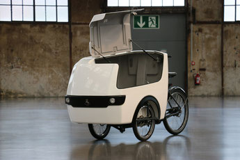Babboe Pro Trike XL mit geöffneter Türe