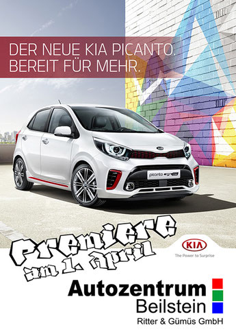 Der neue KIa Picanto im Autozentrum Beilstein