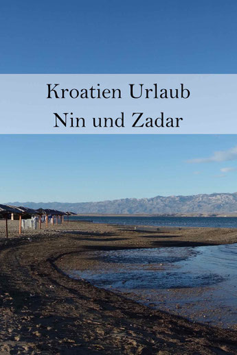 Zadar, Nin, Ninska Laguna, Küste Kroatien.