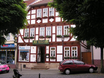 Neu-/Nachbau des früheren Hauses Strauss Töpferstraße 150 im Fachwerkstil. (Foto: E.Sternberg-Siebert)