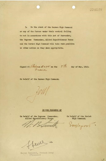 Militärische Kapitulationsurkunde (08.05.1945), Seite 2