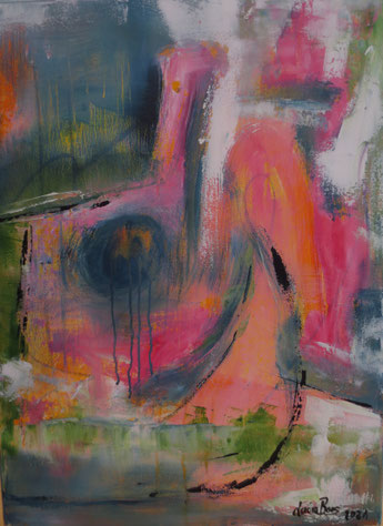"ohne Titel" , Acryl auf Leinwand , 60x80 cm , BNR. 339