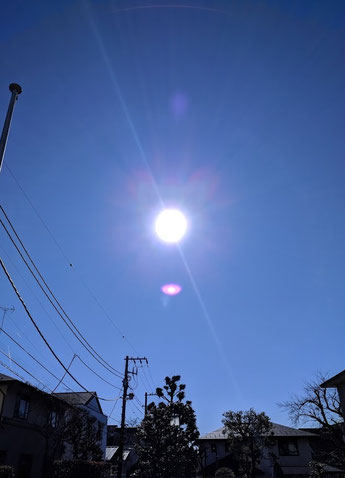 講習会場近くの空が格別でした。