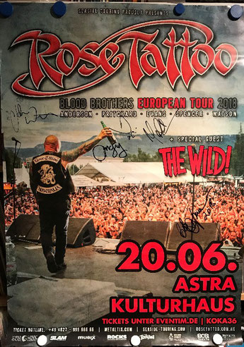 poster with autographs