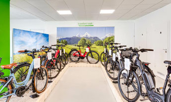 Die e-motion e-Bike Welt in Aarau-Ost