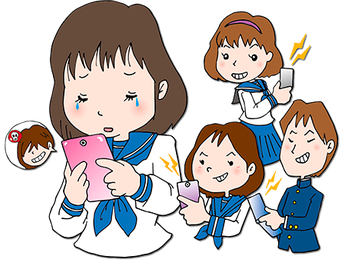 SNS等による誹謗中傷のイメージ