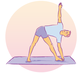 Illustration Hatha Yoga Slow