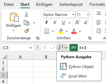 Python mit Excel