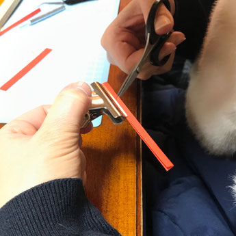 Cちゃん フリンジ花作成中