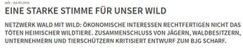 Quelle: Natürlich Jagd 3. Febr. 2021 (Link s. im Text).  