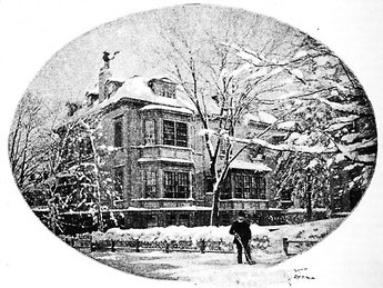Haus der Familie Agassiz in Cambridge. Reproduktion aus Frank Leslie’s Illustriere Zeitung, New York, Juli bis Dezember 1891, S. 744.