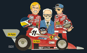 Gilles Villeneuve by Muneta & Cerracín