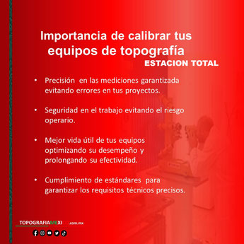 por que cada cuando y la importancia de calibrar equipo topografico estacion total