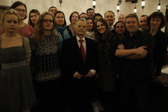 Group Picture with Mustafa Dzhemilev, Chairman of the Mejlis of the Crimean Tatar People